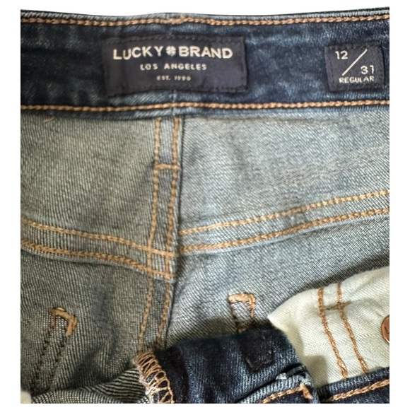 Lucky Brand Lolita Boot low-rise bootcut flare jeans – dark wash, sz 12/31R - Picture 4 of 7